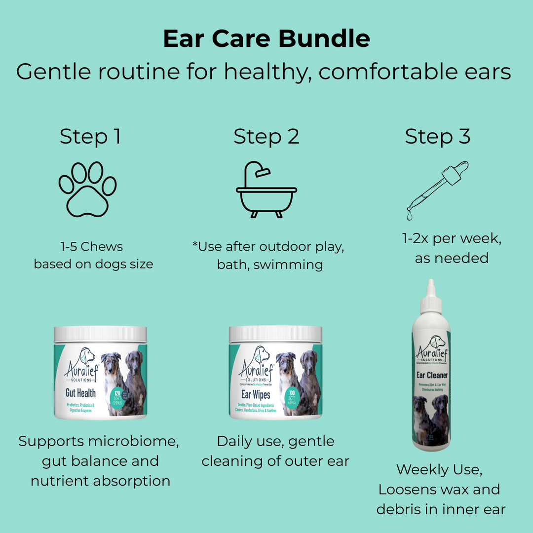 Gentle Ear Cleaner for Dogs — 4-Ingredient Formula to Support a Healthy Ear Environment