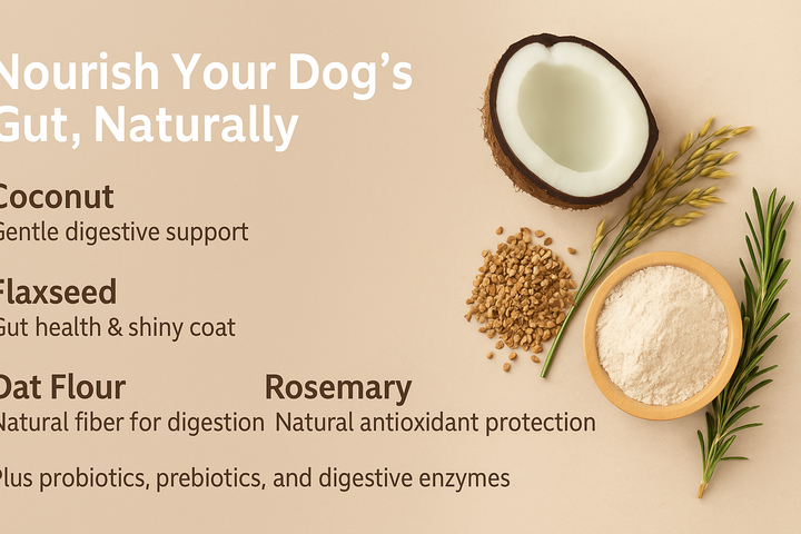 Infographic showing how Auralief Gut Health Chews support digestion and immunity